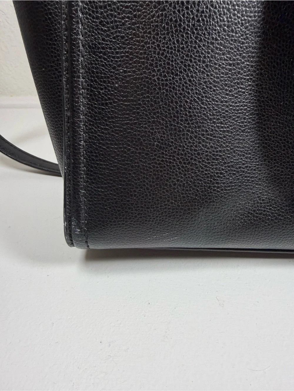 kate spade Black Leather Tote with Shoulder Strap